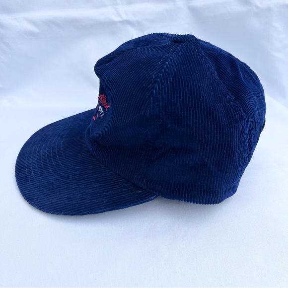 Vintage Chevrolet Heartbeat of America Blue Corduroy Embroidered Snapback Hat